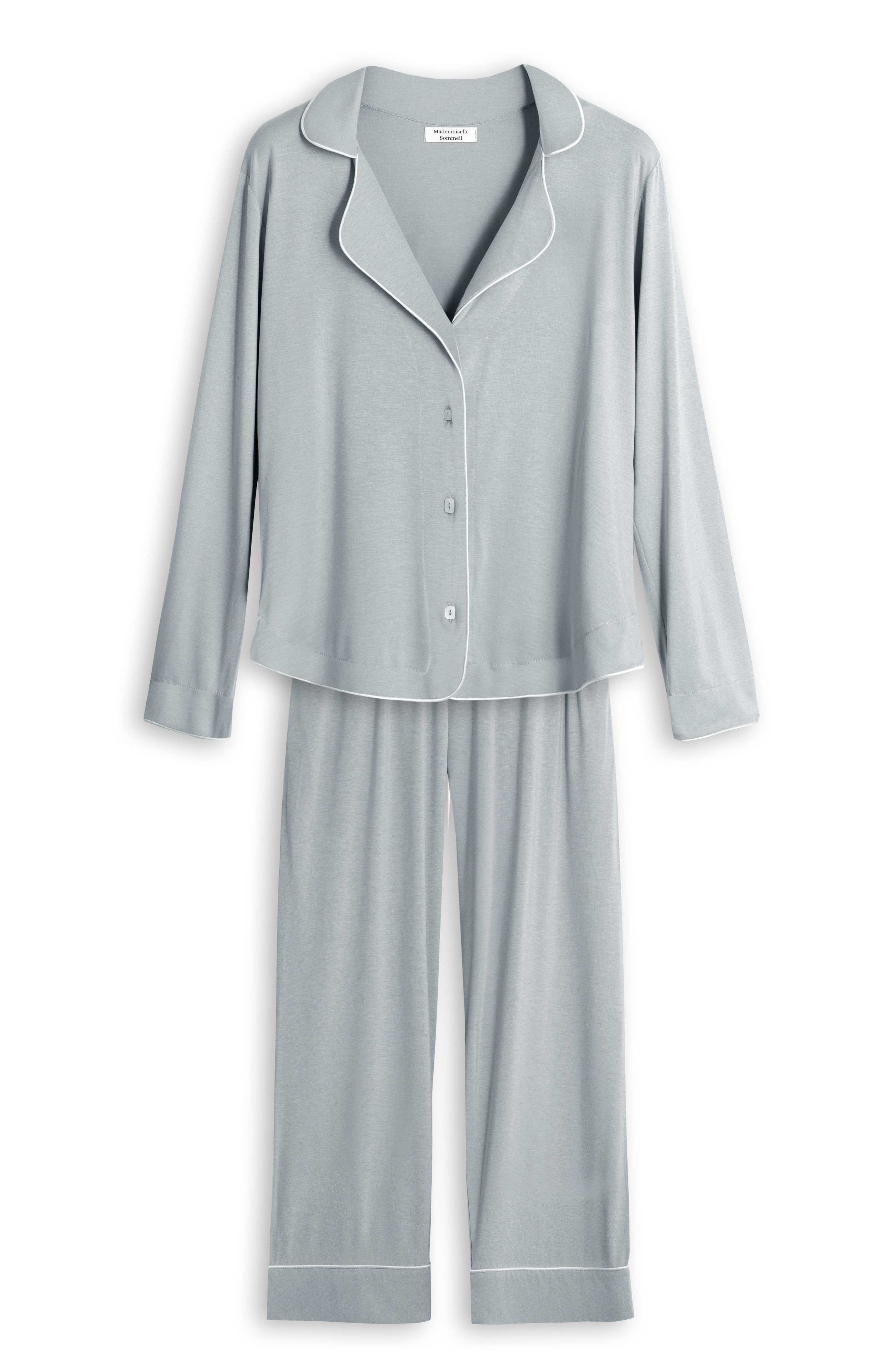 Damen Schlafanzug – EcoVero™ Viskose, Sage Green