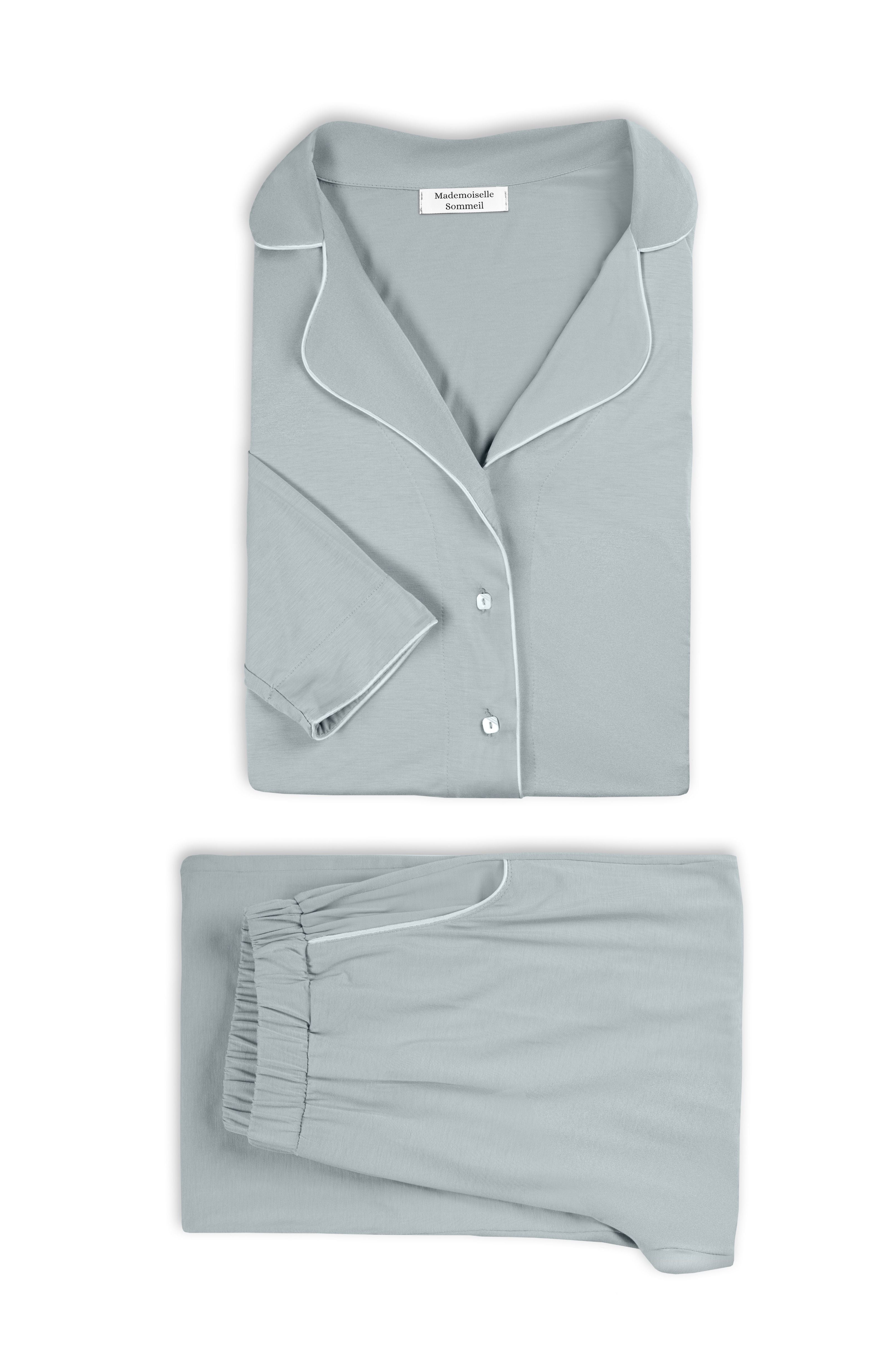Damen Schlafanzug – EcoVero™ Viskose, Sage Green