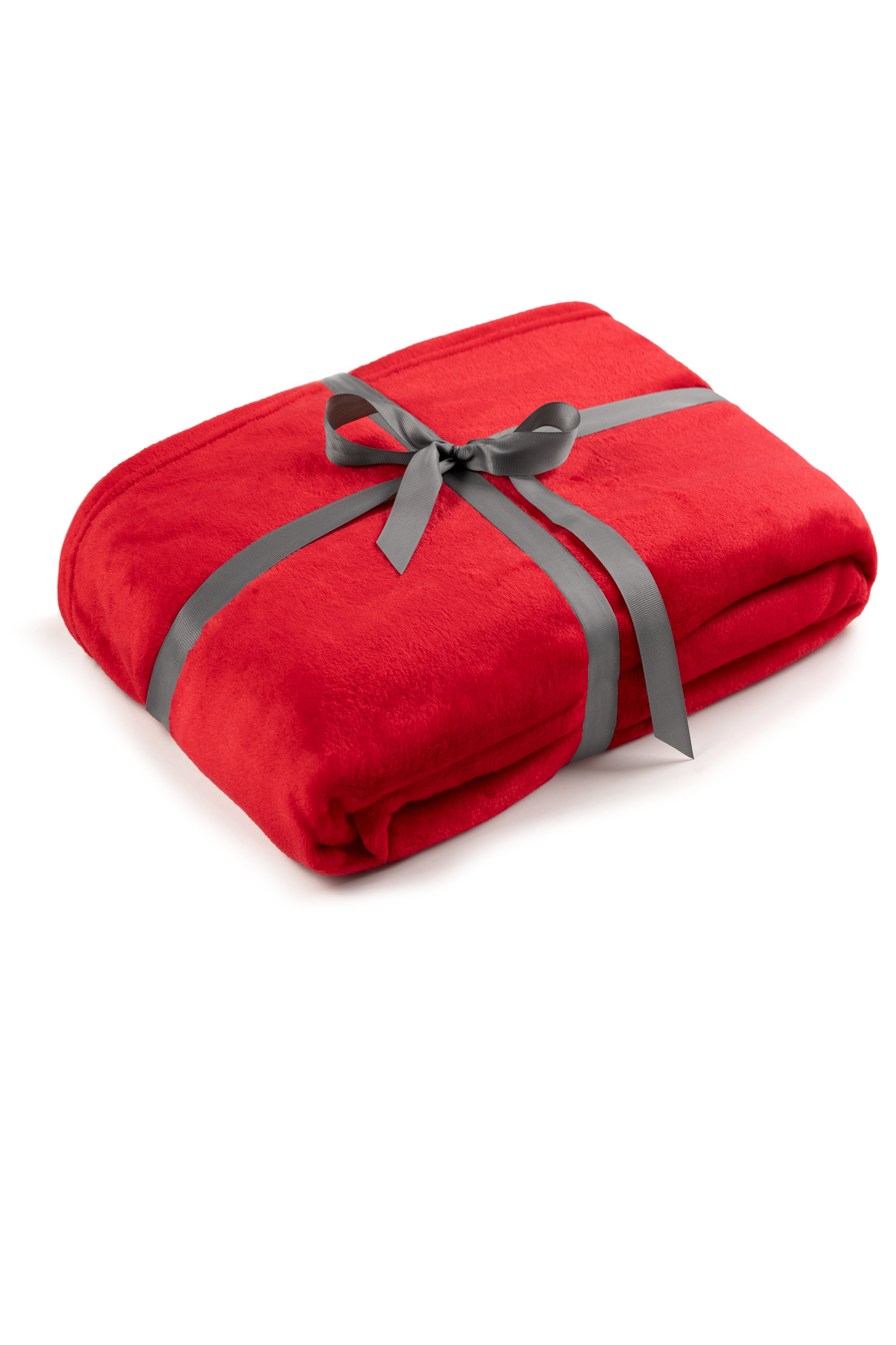 Kuscheldecke 150×200 cm – ultraweiche Mikrofaser in kräftigem Rot