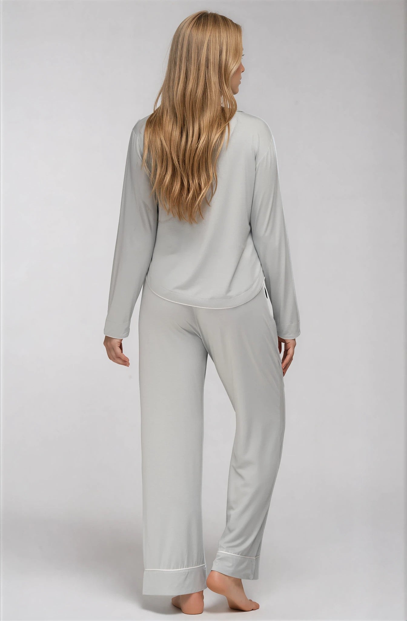 Damen Schlafanzug – EcoVero™ Viskose, Sage Green